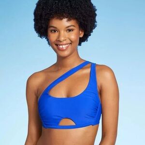 NWT blue gorgeous bikini top wild fable (mix & match)